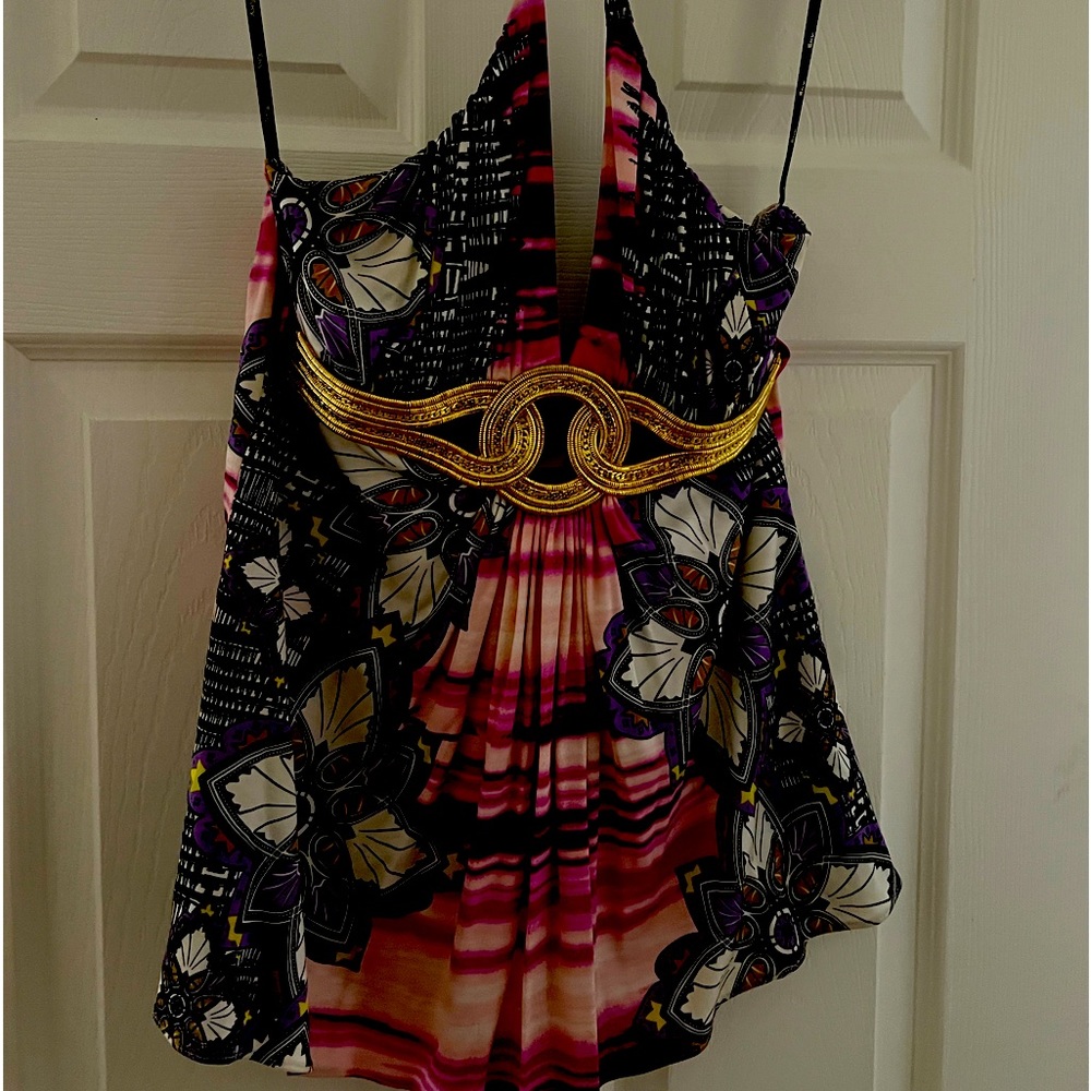 Sexy Sky halter top multi color